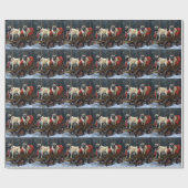 Mops Weihnachts-Feiertage Geschenkpapier (Flach)