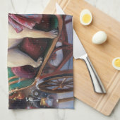 Mops Weihnachts-Feiertage Geschirrtuch (Viertel Falte)