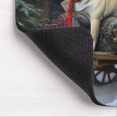 Mops Weihnachts-Feiertage Mousepad (Ecke)