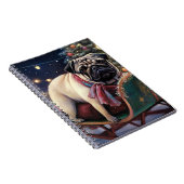 Mops Weihnachts-Feiertage Notizblock (Rechte Seite)