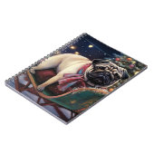 Mops Weihnachts-Feiertage Notizblock (Linke Seite)