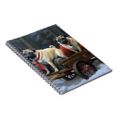 Mops Weihnachts-Feiertage Notizblock (Rechte Seite)