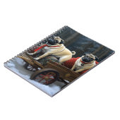 Mops Weihnachts-Feiertage Notizblock (Linke Seite)