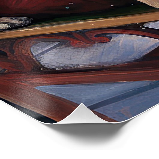 Mops Weihnachts-Feiertage Poster (Ecke)