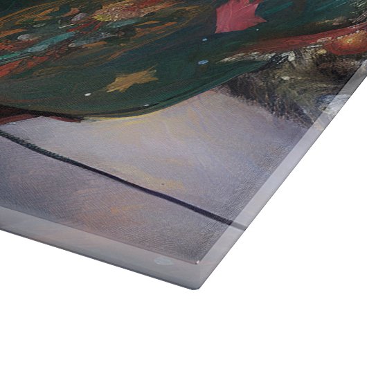 Mops Weihnachts-Feiertage Schneidebrett (Ecke)