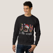 Mops Weihnachts-Mops Xmas Party Mops Lover Sweatshirt (Vorne ganz)