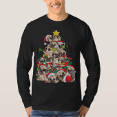 Mops Weihnachtsbaum Hund Weihnachten Weihnachten W T-Shirt (Vorderseite)