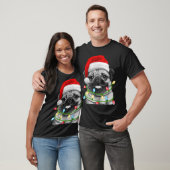 Mops Weihnachtsbaum Lichter Weihnachten Weihnachte T-Shirt (Unisex)
