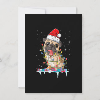 Mops Weihnachtsbaum Lichter Weihnachtsweih Weihnac Einladung