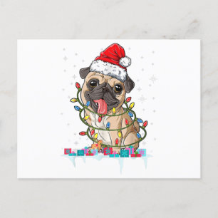 Mops Weihnachtsbaum Lichter Weihnachtsweih Weihnac Postkarte