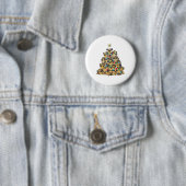 Mops Weihnachtsbaum Merry Dogmas Niedlich Button (Beispiel)