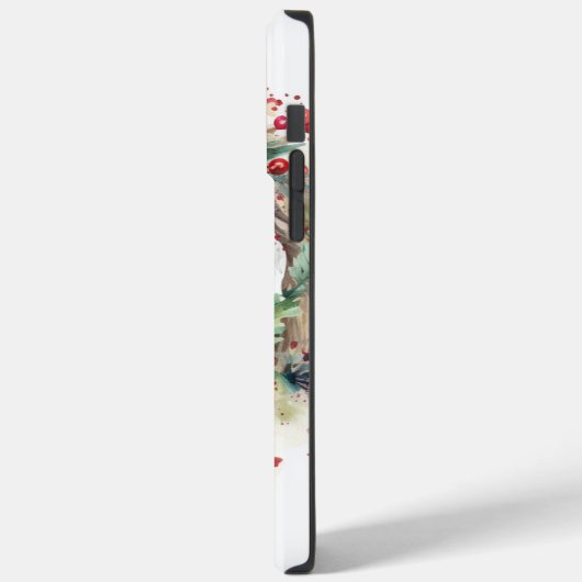 Mops Weihnachtsfest Case-Mate iPhone Hülle (Rückseite / Links)