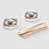 Mops Weihnachtsfest Fächer (Non-assembled)