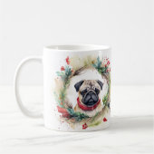 Mops Weihnachtsfest Kaffeetasse (Links)