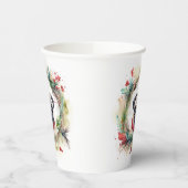 Mops Weihnachtsfest Pappbecher (Links)