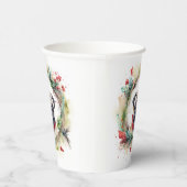 Mops Weihnachtsfest Pappbecher (Rechts)