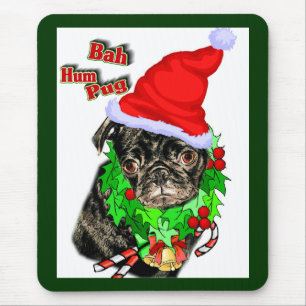 Mops Weihnachtsgeschenke Mousepad