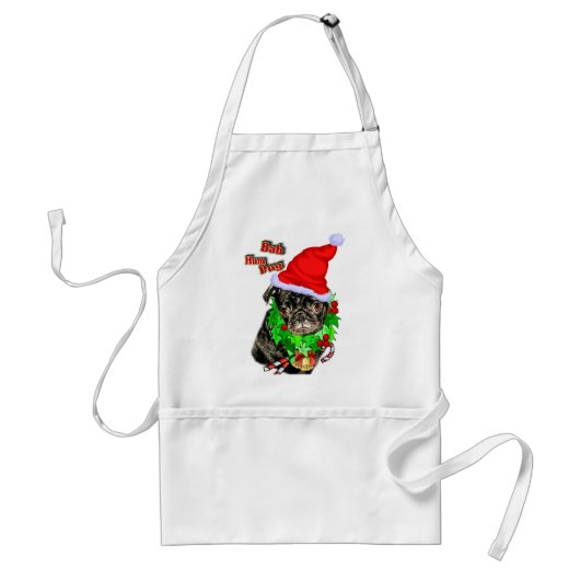Mops Weihnachtsgeschenke Schürze (Vorne)