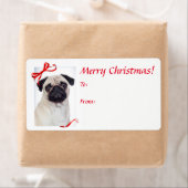 Mops Weihnachtsgeschenke Stickers (Insitu)