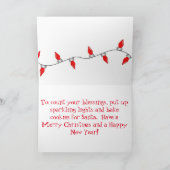 Mops-Weihnachtskarte Feiertagskarte (Innenseite)