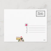 Mops-Weihnachtskarte Feiertagspostkarte (Rückseite)