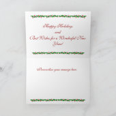 Mops Weihnachtskarten Feiertagskarte (Innenseite)