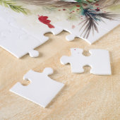 Mops-Weihnachtskranz Festlicher Hund Puzzle (Seite)