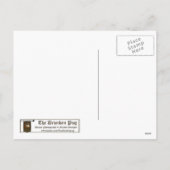 Mops-Weihnachtspostkarte - untersuchen Sie ihre Feiertagspostkarte (Rückseite)