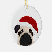 Mops Weihnachtsschmuck (Rechts)