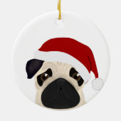 Mops Weihnachtsschmuck (Hinten)
