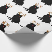 Mops-Weihnachtsverpackungs-Papier Geschenkpapier (Ecke)