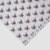 Mops Weihnachtszettel Seidenpapier (Ausschnitt)