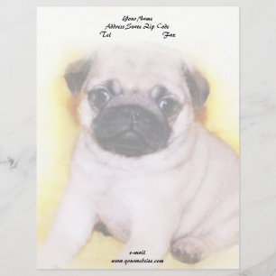 Mops-Welpe Briefbogen