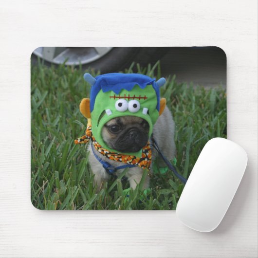 Mops-Welpe Frankenpug Mousepad (Mit Mouse)