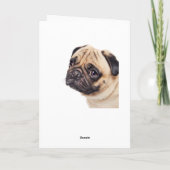 Mops Welpe Happy Birthday Card - Verse drinnen Karte (Rückseite)