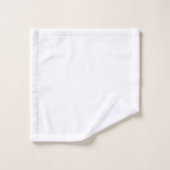 Mops Welpe Herbst Kürbis Badhandtuch Set (Waschlappen)