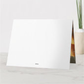 Mops Welpe Herbst Kürbis Karte (Rückseite)