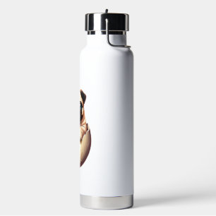 Mops-Welpe im Ei - Süßes Hundedesign Trinkflasche