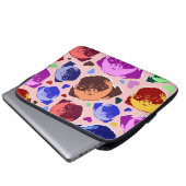 Mops-Welpe im PopArt Retro-Stil Laptopschutzhülle (Vorne Knopf)