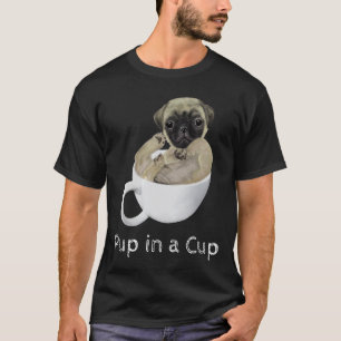 Mops-Welpe in einer Teetasse T-Shirt