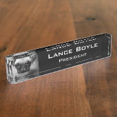 Mops-Welpe Namensplakette (Seite)