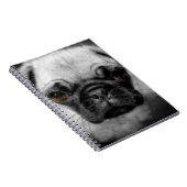 Mops-Welpe Notizblock (Rechte Seite)