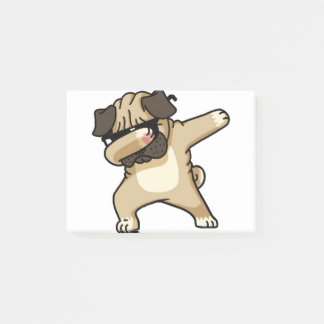 Mops-Welpe Post-it Klebezettel