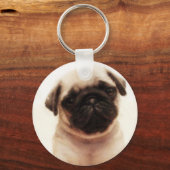Mops Welpe Schlüsselanhänger (Vorderseite)