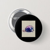 Mops Welpe Sketch Mops Hunde Liebhaber Geschenk Button (Vorne & Hinten)