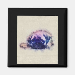 Mops Welpe Sketch Mops Hunde Liebhaber Geschenk Magnet