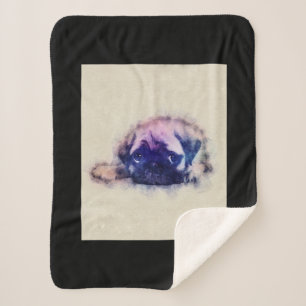 Mops Welpe Sketch Mops Hunde Liebhaber Geschenk Sherpadecke