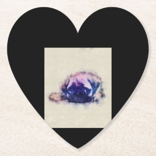 Mops Welpe Sketch Mops Hunde Liebhaber Geschenk Untersetzer