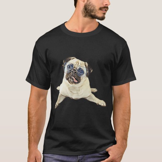 Mops-Welpe T-Shirt (Vorderseite)