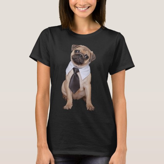 Mops-Welpe T-Shirt (Vorderseite)